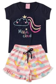 Conjunto Infantil Vero Menina Marinho