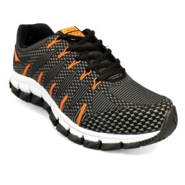 TENIS LETS GEL W PRETO LARANJA 39