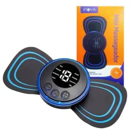 MINI MASSAGEADOR ELETRICO CORPORAL PORTATIL RECARREGAVEL INOVA - AMT-30203