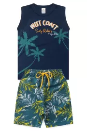 Conjunto Infantil Vero Masculino Regata West Coast - Marinho