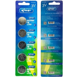 Bateria 3v lithium cartela com 5 unidades - KP-BT2032