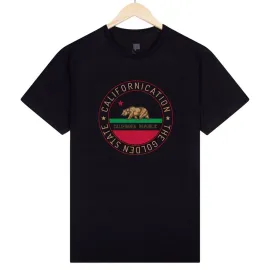 Camiseta Masculina Californication Urso - Preto