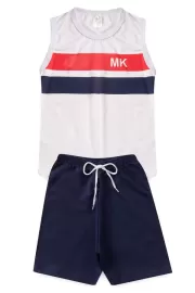 Conjunto Infantil Vero Masculino Regata MK - Branco